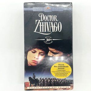 Vintage Dr. Zhivago 30th Anniversary Deluxe Edition 2 Tape VHS Movie-Sealed New